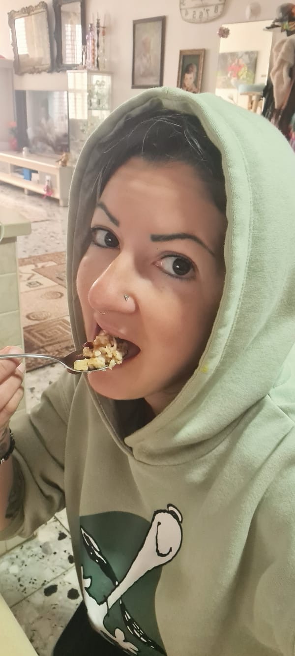 Person documented resting and eating at home in Nahariyya