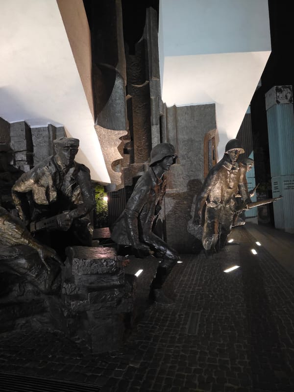 Nighttime documentation of Warsaw's illuminated monuments and churches