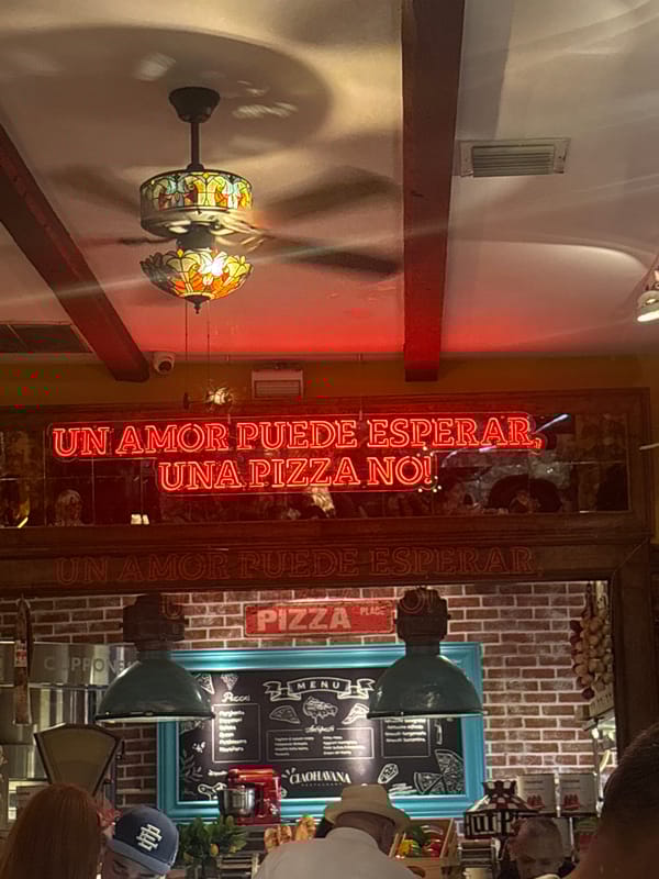 Late-night dining captured at Cuban-themed Miami restaurant