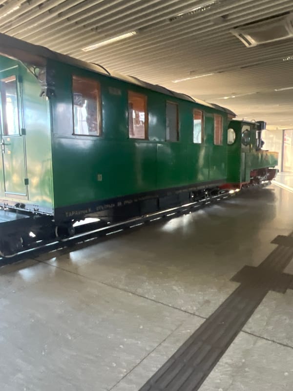 Railway Museum Exhibits and Decorative Displays Documented in Sofia