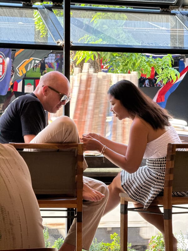 Kuta cafe and sports bar scene on a relaxed afternoon