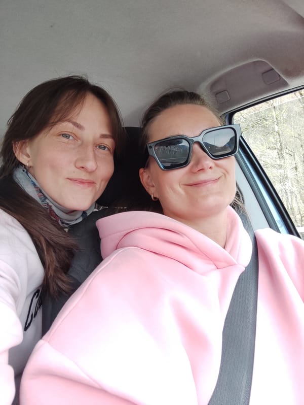 Two women observed in car in Kepsha, Russia