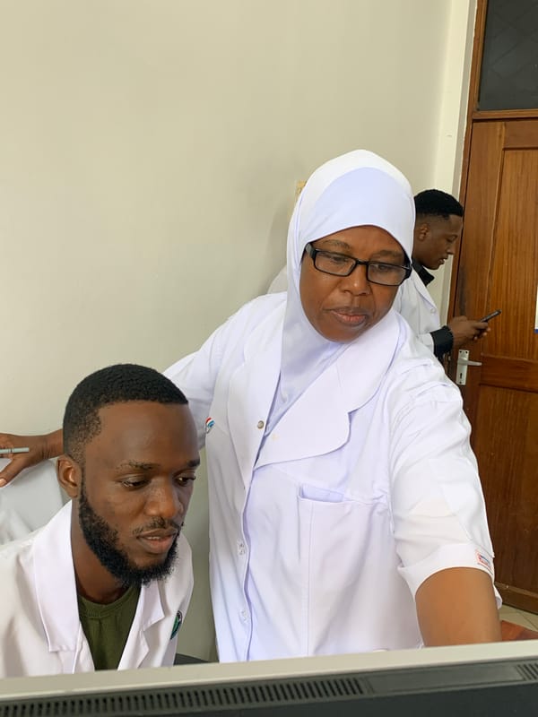 Medical training activities documented at Dar es Salaam healthcare facility