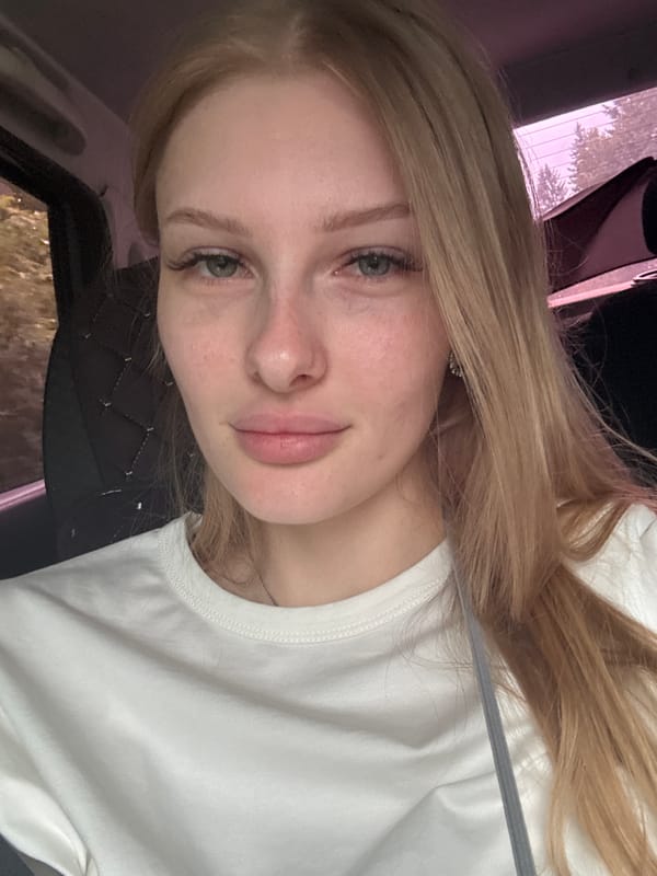 Quick selfie session in a car outside Perm, Russia