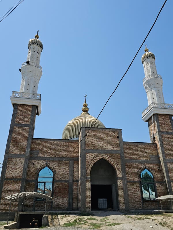 Mosque construction underway in Özgön, Kyrgyzstan