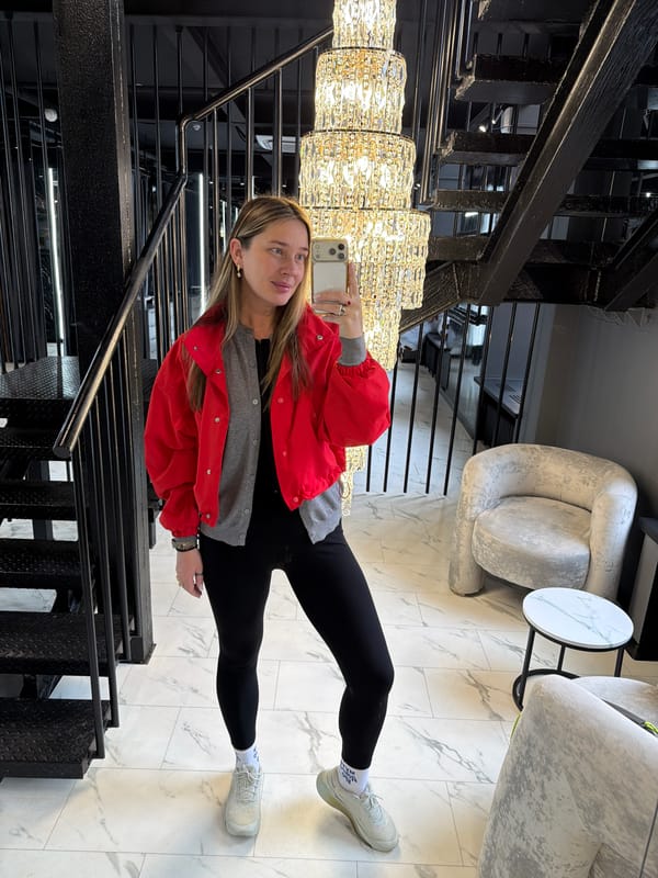 Woman Takes Morning Selfies in Upscale Moscow Building