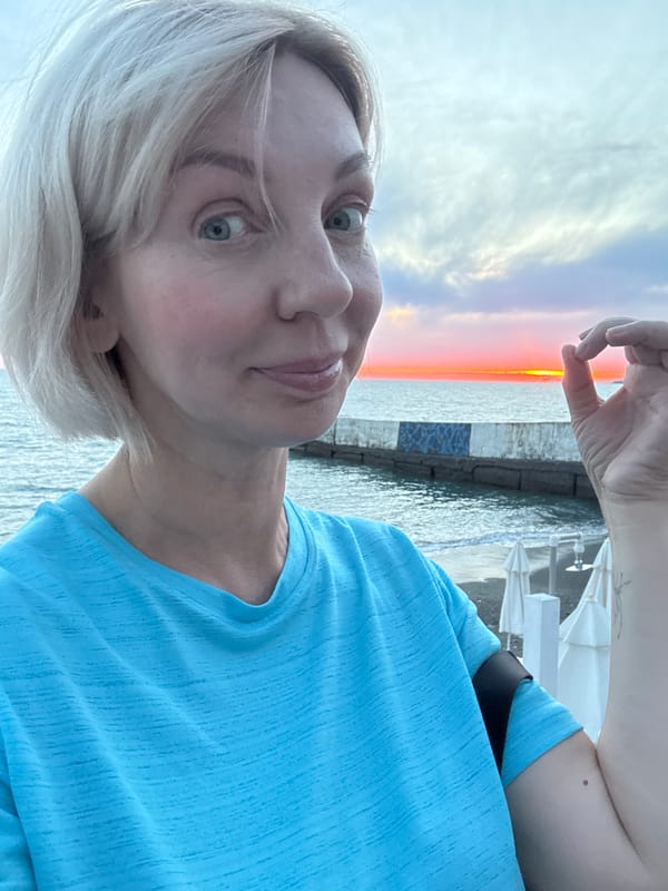 Sunset on the Black Sea coast in Sochi