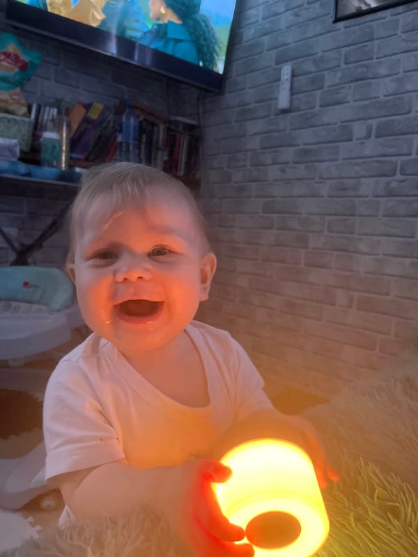 Toddler's morning routine captured in Russian household