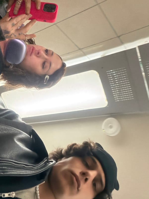 Morning commuters photographed at Haifa subway station