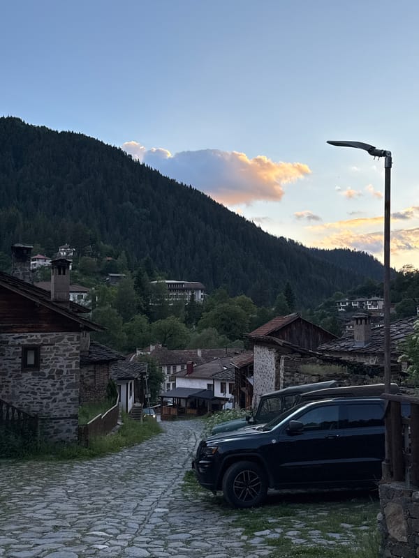 Evening village exploration and dinner in Shiroka Laka, Bulgaria