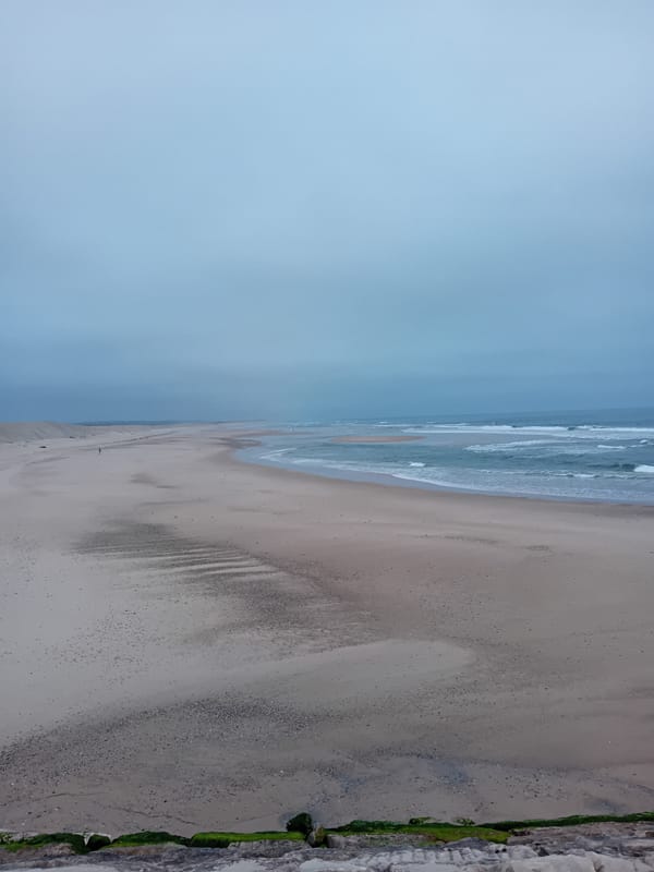 Coastal views captured at Figueira da Foz under overcast skies