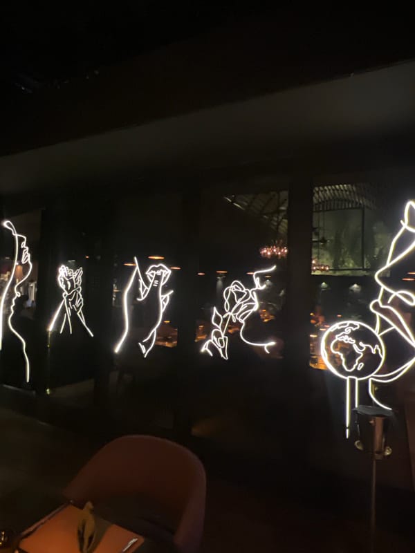 Modern bar interior captured in North Kuta, Indonesia
