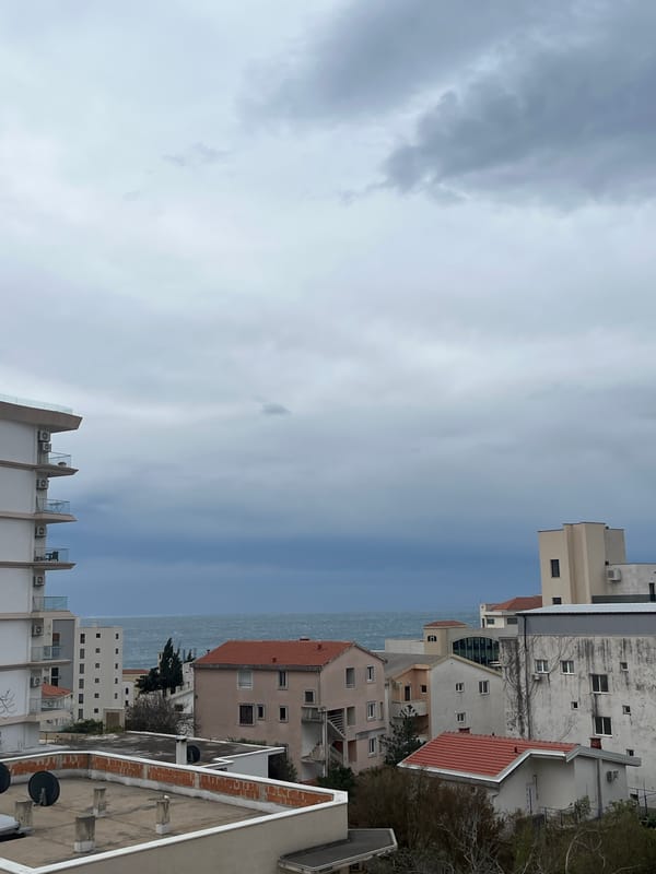 Overcast morning view captured in Boreti, Montenegro