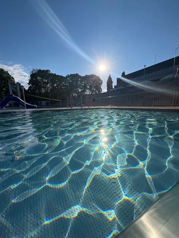 Sunny afternoon pool scenes documented by witnesses