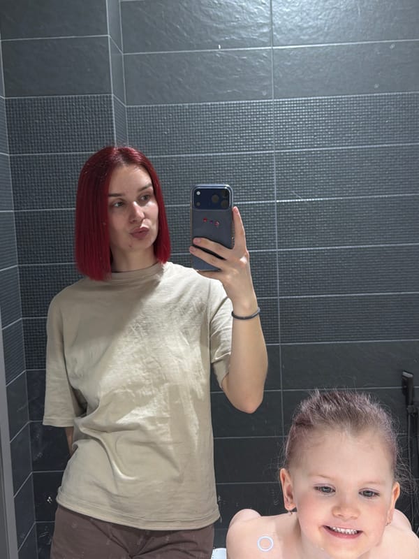 Early morning family moments captured with Akita dog in Chaikovsky