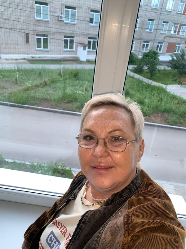 Mirror selfie and window portrait, Chaikovsky, Russia