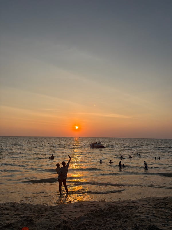 Sunset memories captured at Karon Beach Thailand