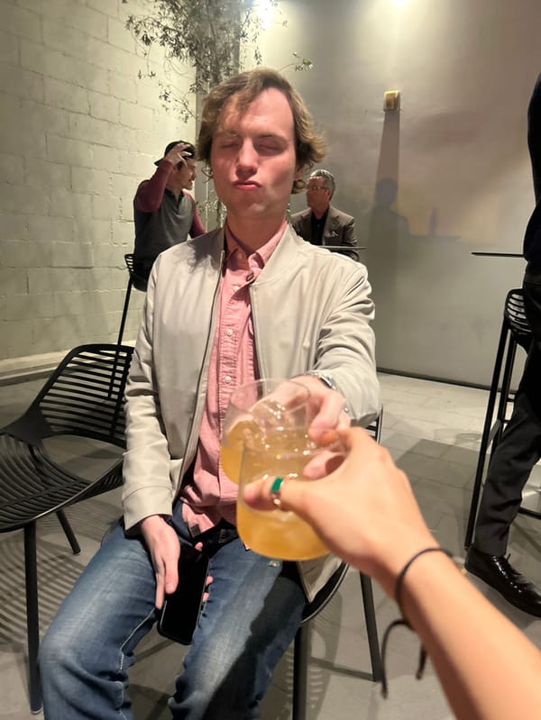 Late-night art gallery gathering documented in West Hollywood