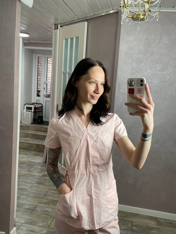 Person takes selfie indoors in Izhevsk, Russia