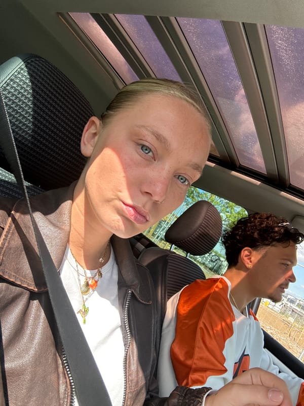 Vehicle stops at road construction in Noisy-le-Grand France