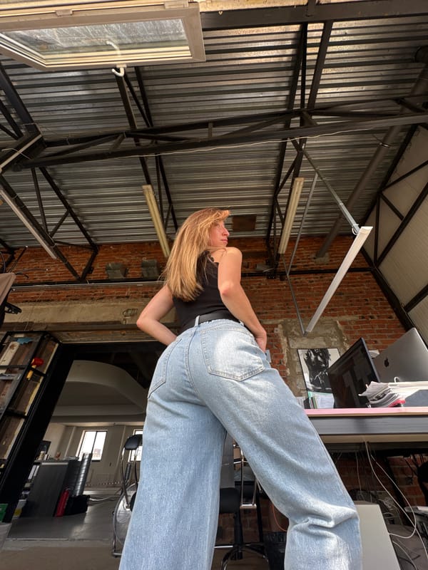 Woman's morning routine captured in Chaikovsky industrial workspace