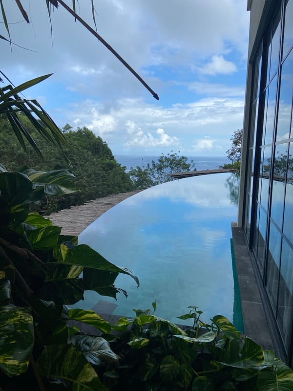 Infinity pool view captured in Kuta Selatan, Indonesia