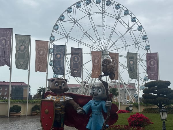 Morning scenes captured at Sirius Russia tourist park