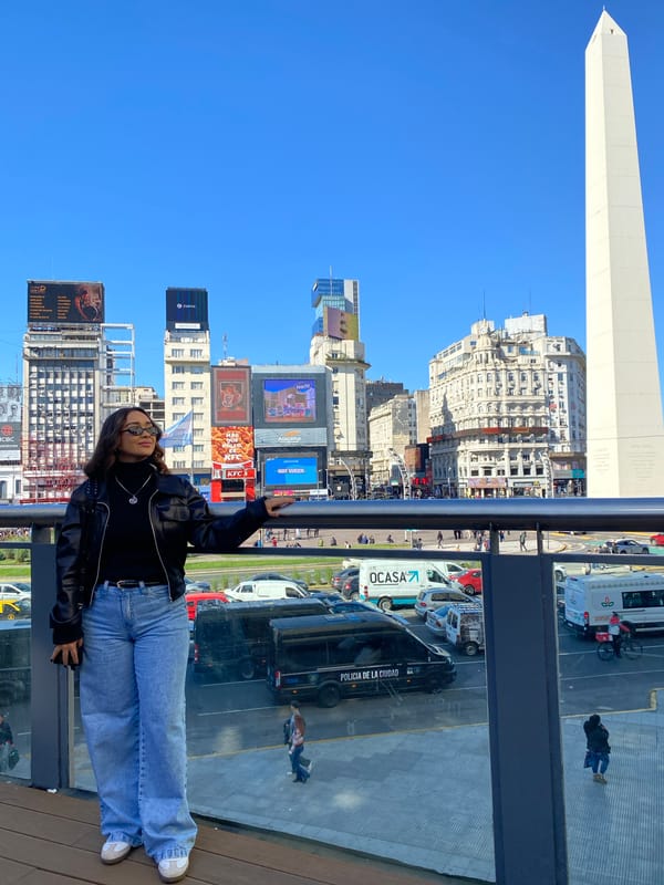 Tourists gather at Buenos Aires Obelisco for photos, drone flights