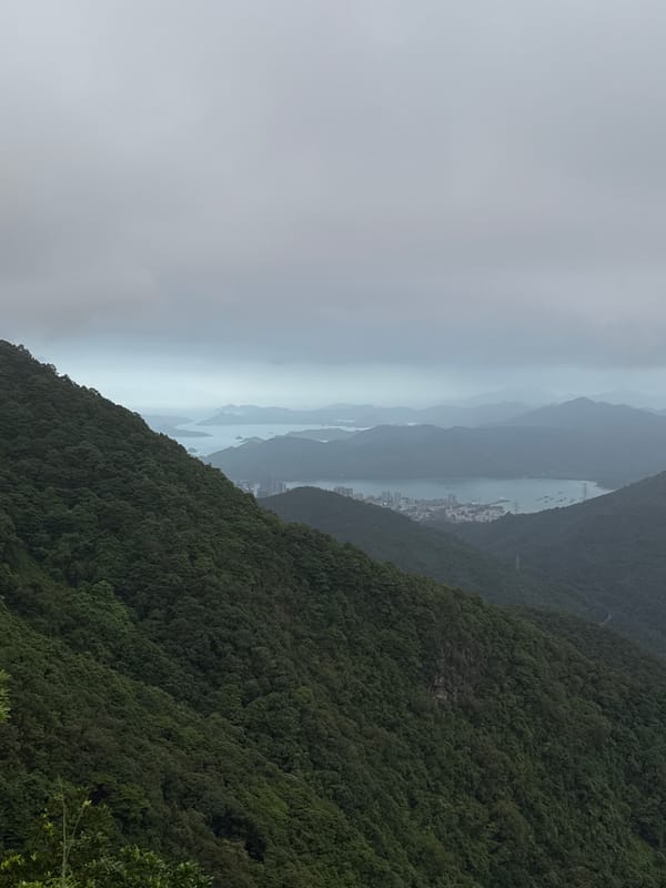 Observer documents mountain and urban views in Luohu District