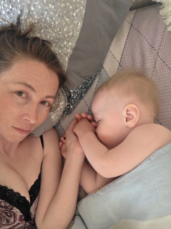Mother and baby rest together in Chaikovsky family moment