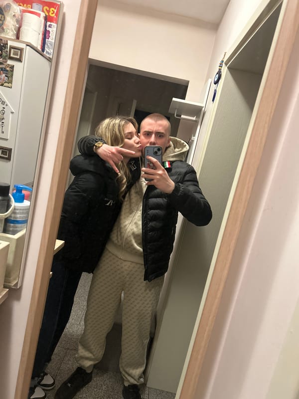 Couple Takes Mirror Selfie in Sofia