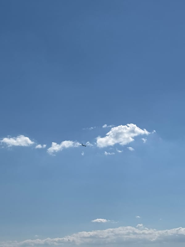 Aircraft spotted flying through clouds over Varna, Bulgaria