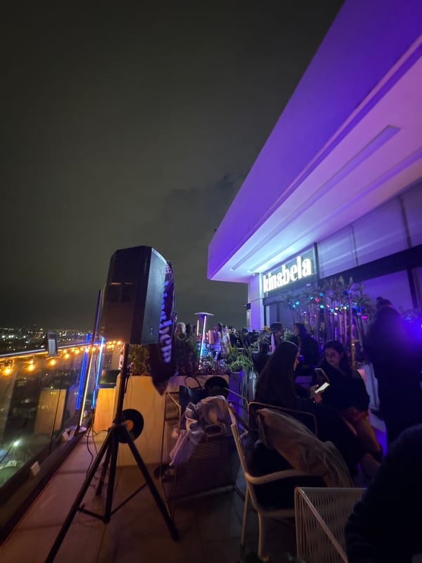 Rooftop DJ Event with Props in Tlaxcalancingo Mexico