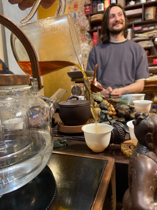 Traditional tea ceremony in a curated Izhevsk tea space