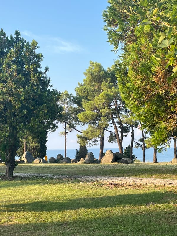 Morning stroll through Nesebar's coastal park and waterfront
