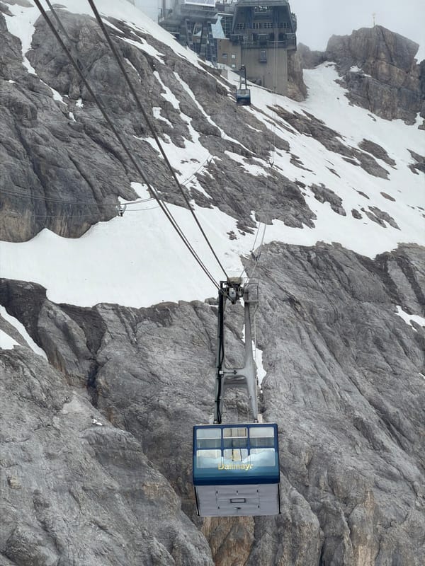 Morning mountain operations captured in Garmisch-Partenkirchen alpine area