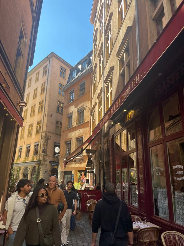 Casual afternoon moments documented across Lyon city center