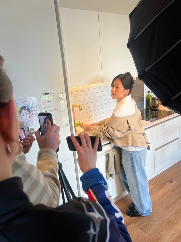 Photography session documented across London interior spaces