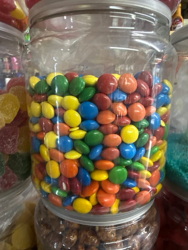 Candy jar and pixel art documented in Puebla