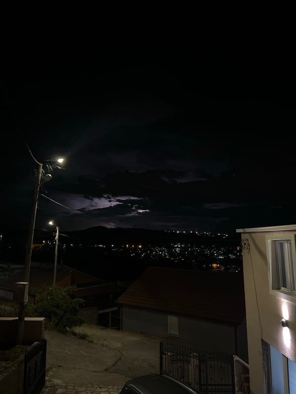Night scenes captured across Podgorica, Montenegro