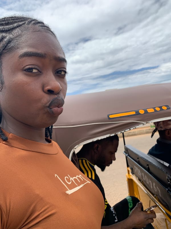 Tricycle ride through Nigerian streets captured from multiple angles