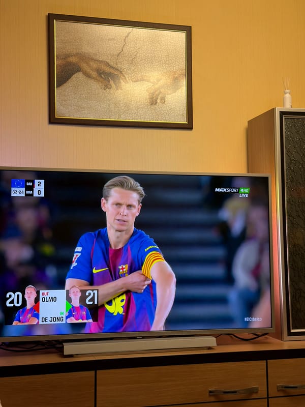 Soccer match featuring Barcelona's de Jong televised in Plovdiv