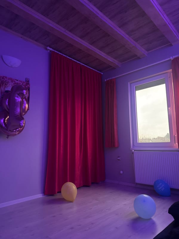 Snowy attic room interior captured in Bulgarian village