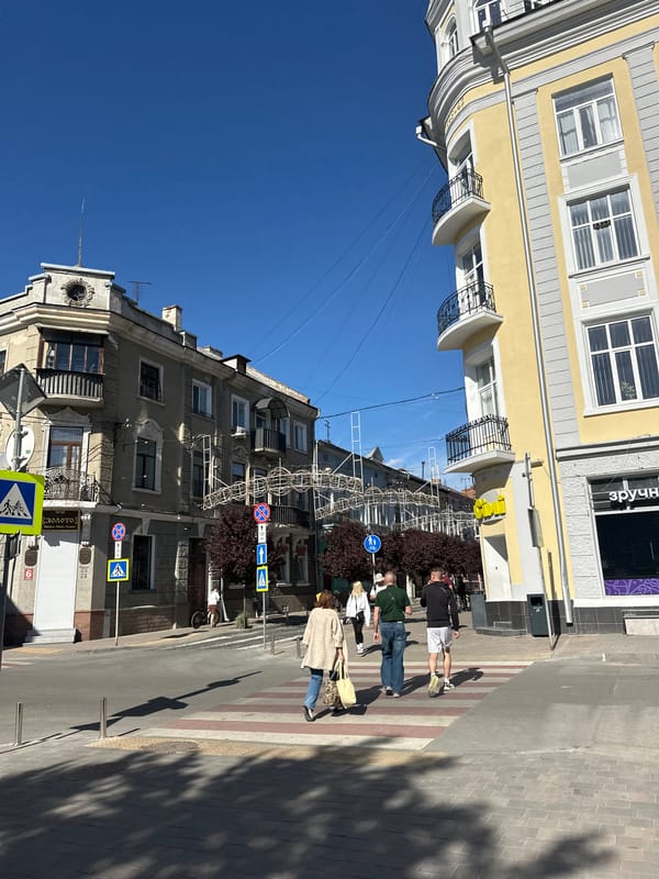 Daily life scenes documented across Ternopil, Ukraine Saturday afternoon