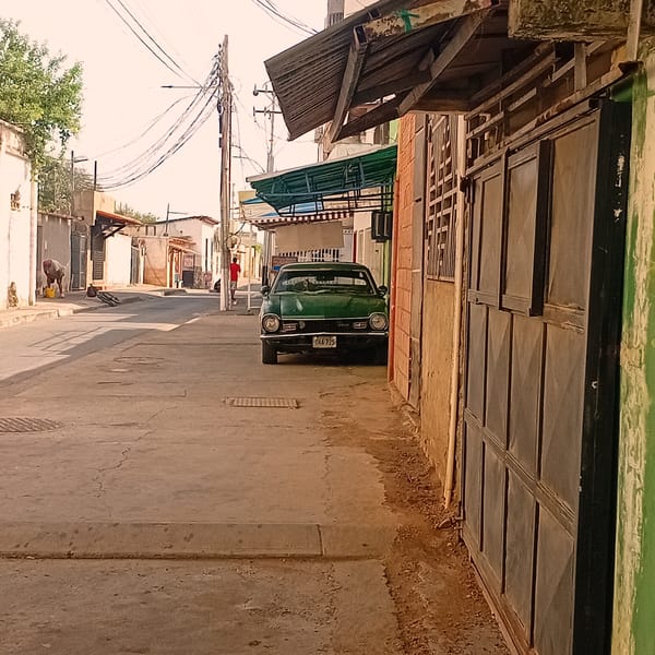 Urban street scenes documented during midday work activity