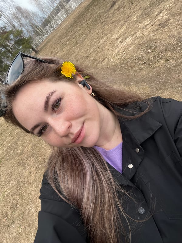 Woman documents spring day outing in Chaikovsky, Russia