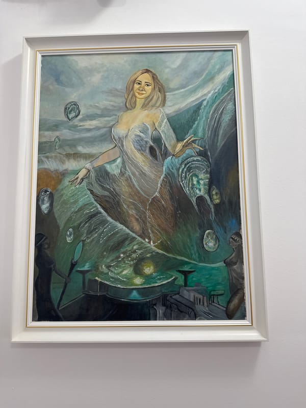 Art gallery visit documented in Craiova, Romania