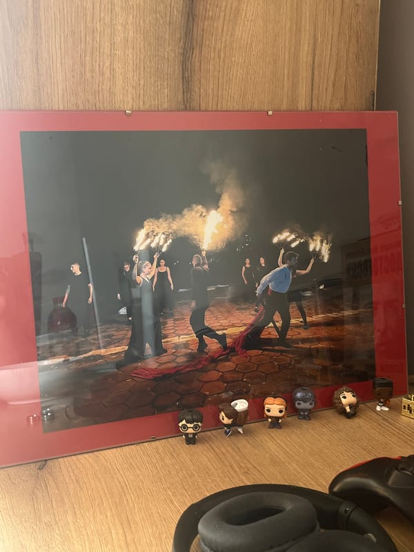 Framed group photo observed on wooden surface in Sofia
