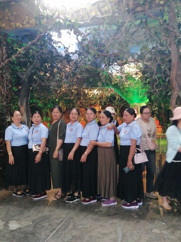 Inside a cultural exhibition space in Xuân Thành, Vietnam