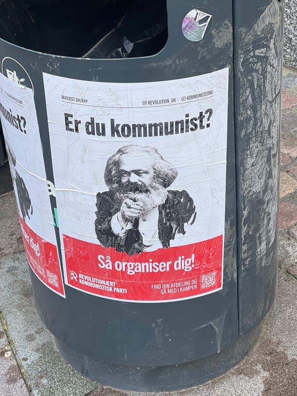 Political posters asking about communist affiliation spotted in Aalborg